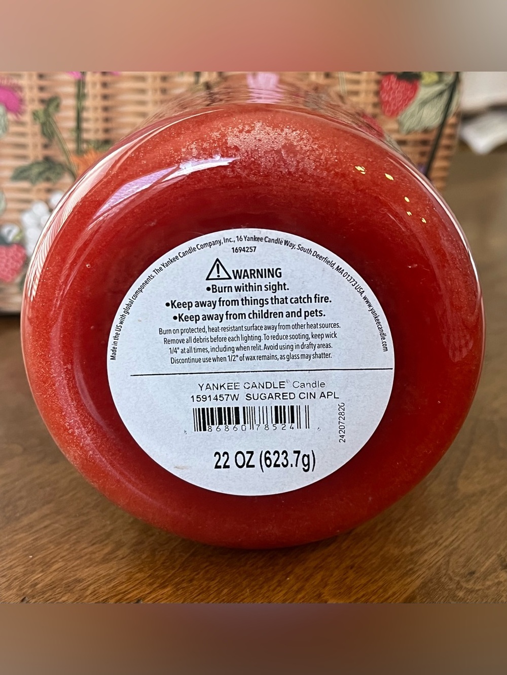 Yankee Candle Sugared Cinnamon Jar Candle Fall NEW - Picture 2 of 2